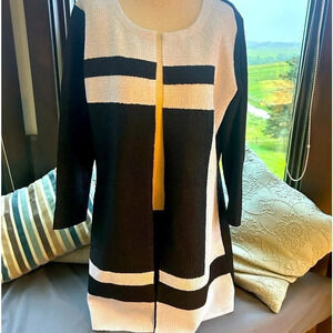 Berek  crinkle abstract cardigan L